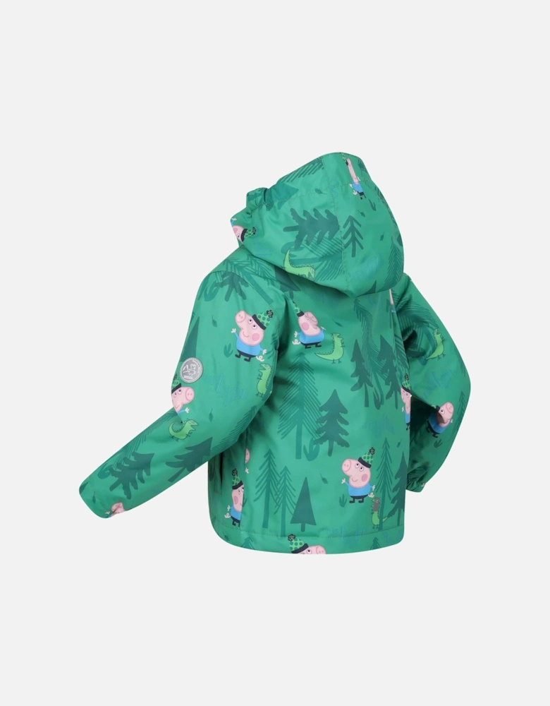 Childrens/Kids Muddy Puddle Dinosaur Peppa Pig Waterproof Jacket