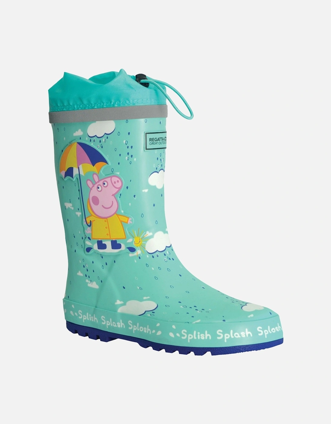 Childrens/Kids Peppa Pig Splash Square Wellington Boots, 6 of 5