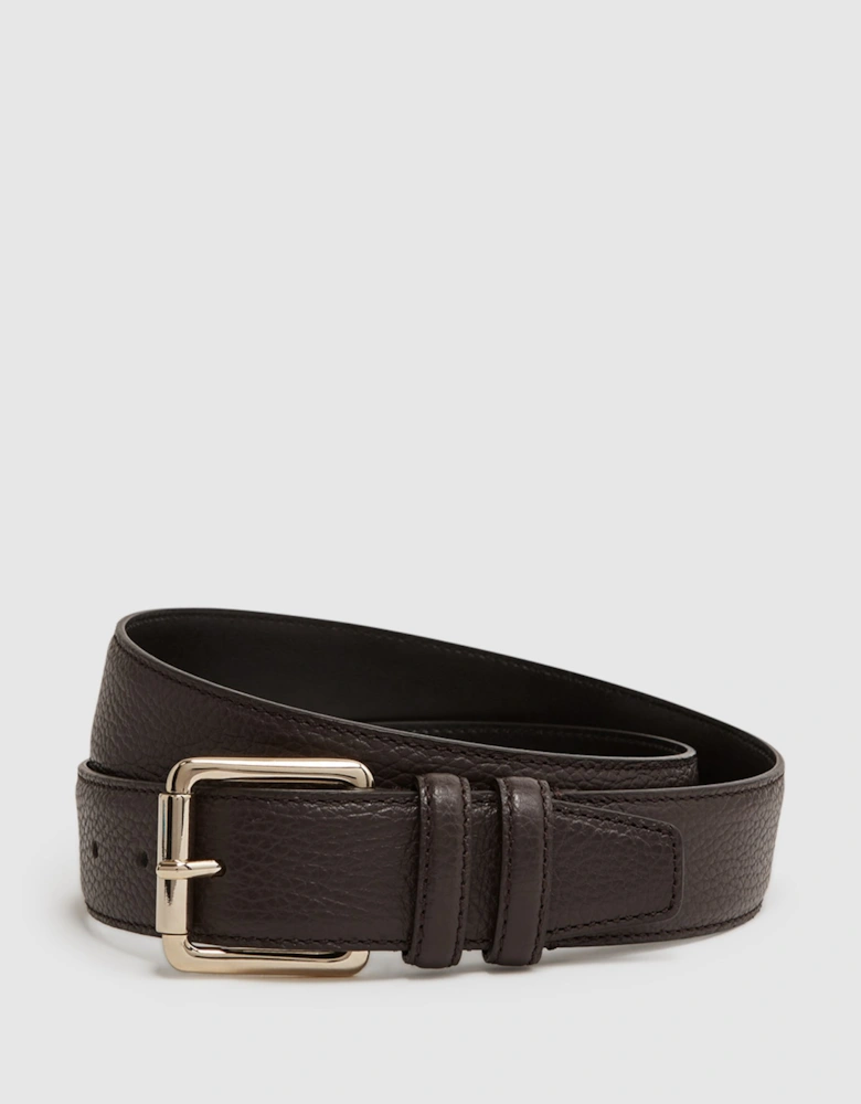 Grained Leather Belt