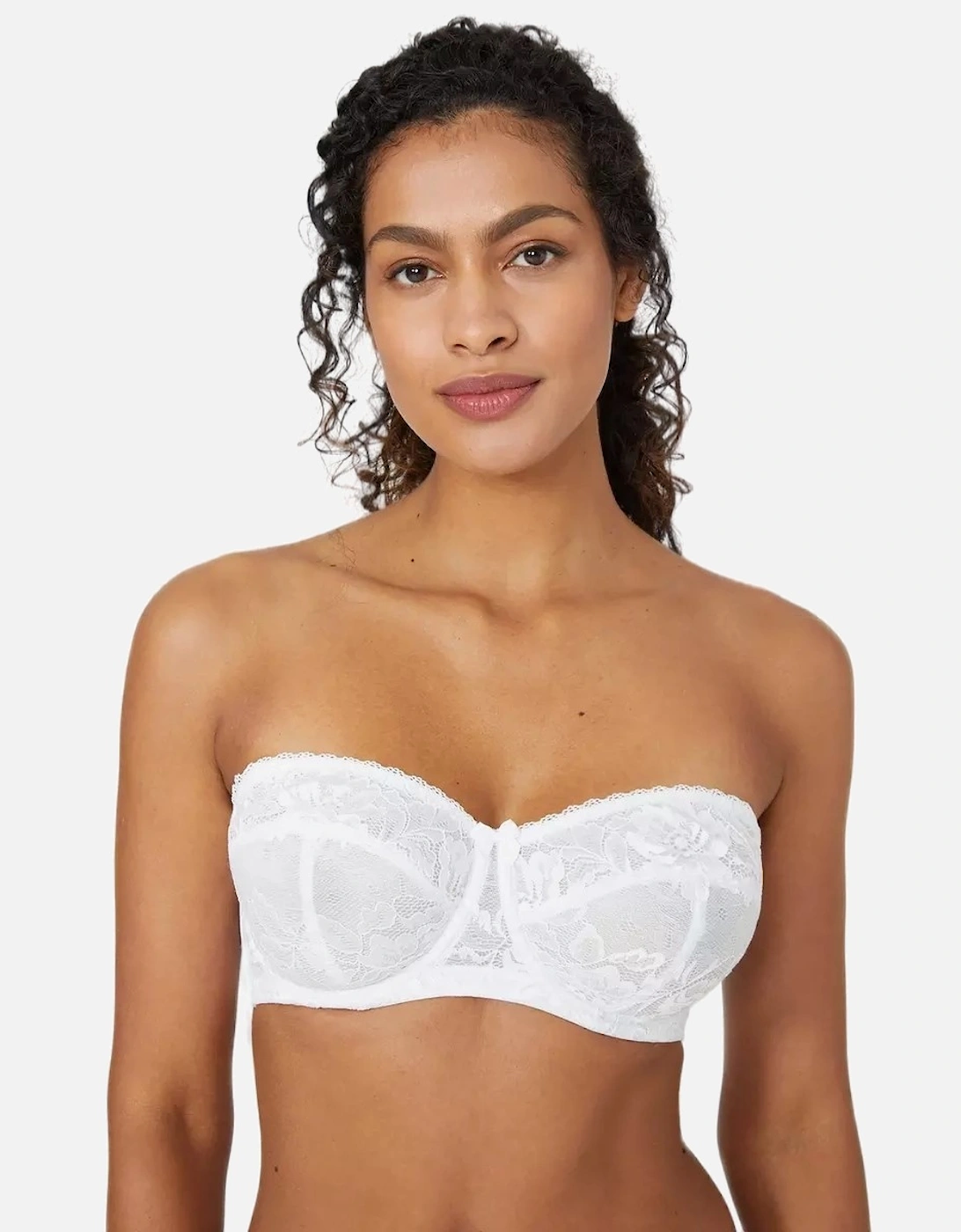 Womens/Ladies Charlotte Lace Strapless Bra, 6 of 5