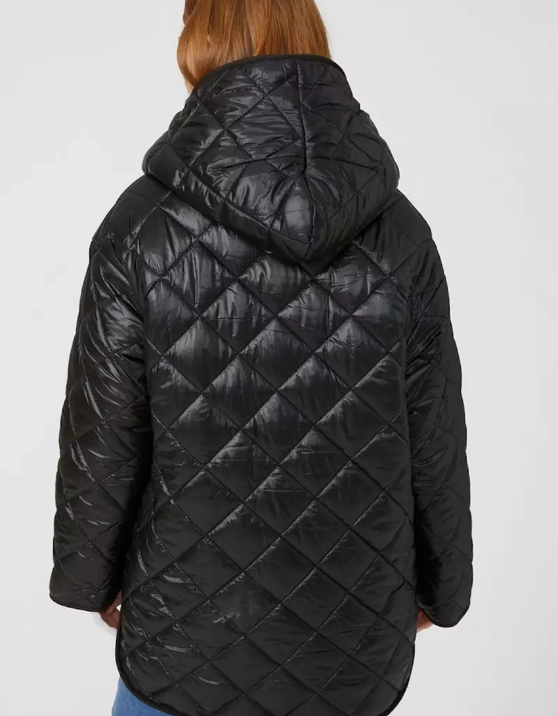 Womens/Ladies Quilted Padded Reversible Coat