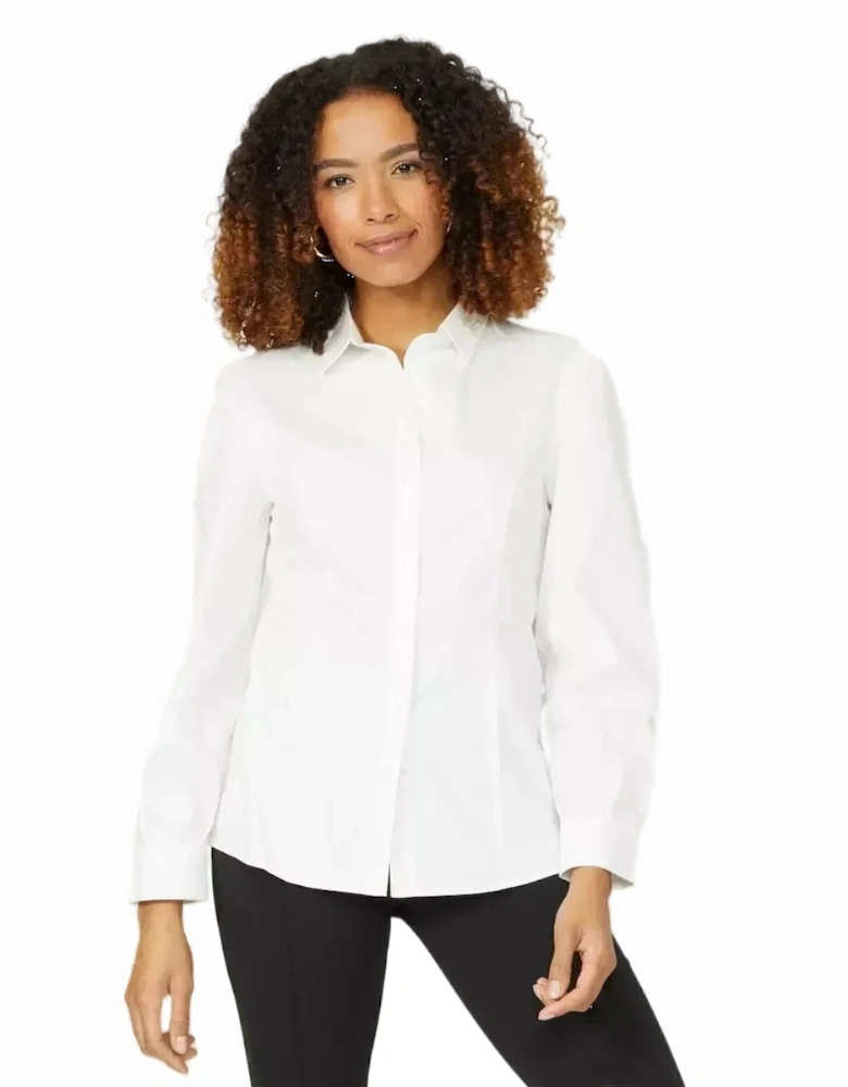 Womens/Ladies Cotton Fitted Shirt
