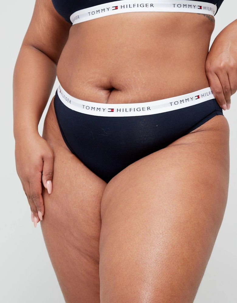 Plus Size Logo Waistband Brief - Navy