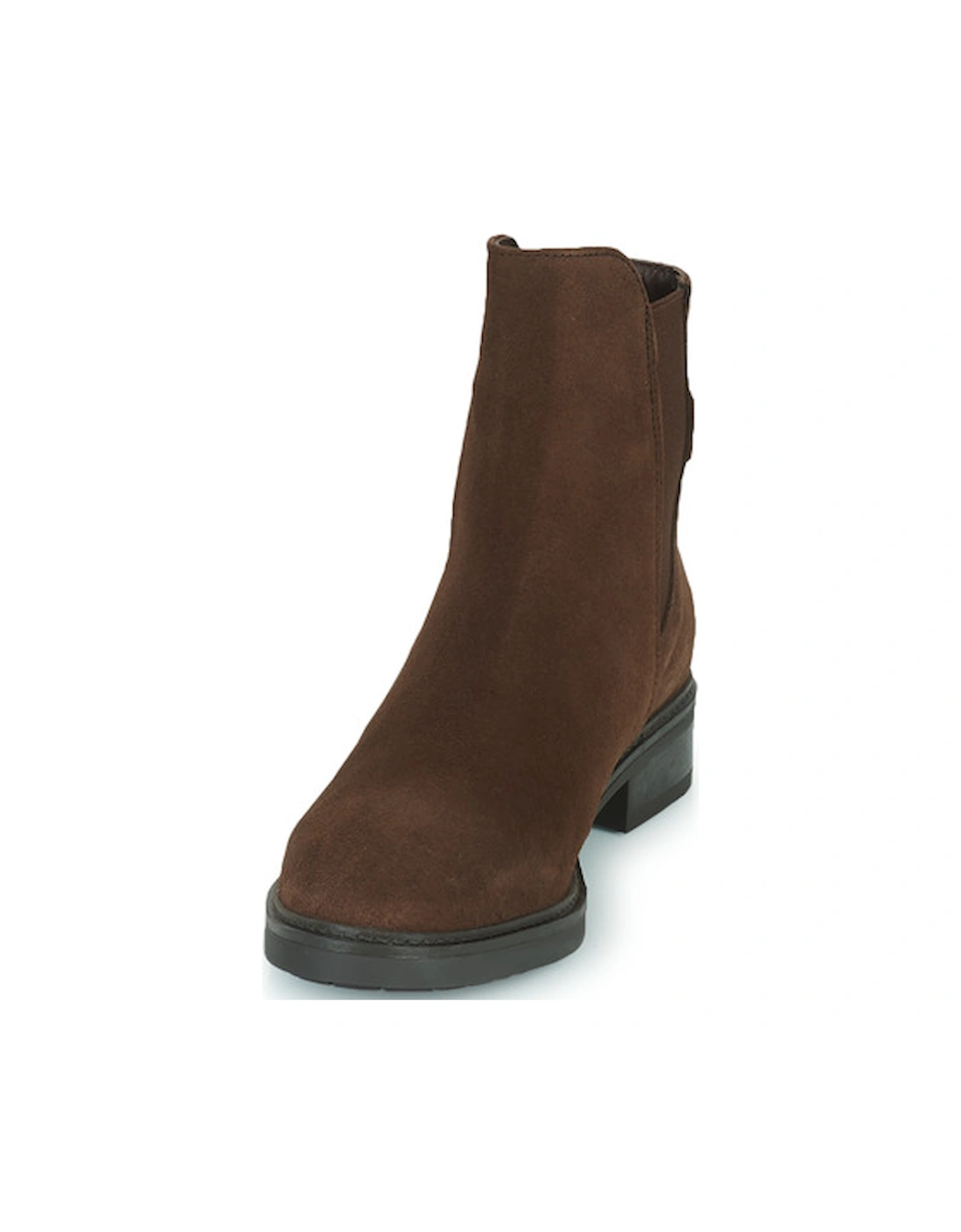 Coin Suede Flat Boot