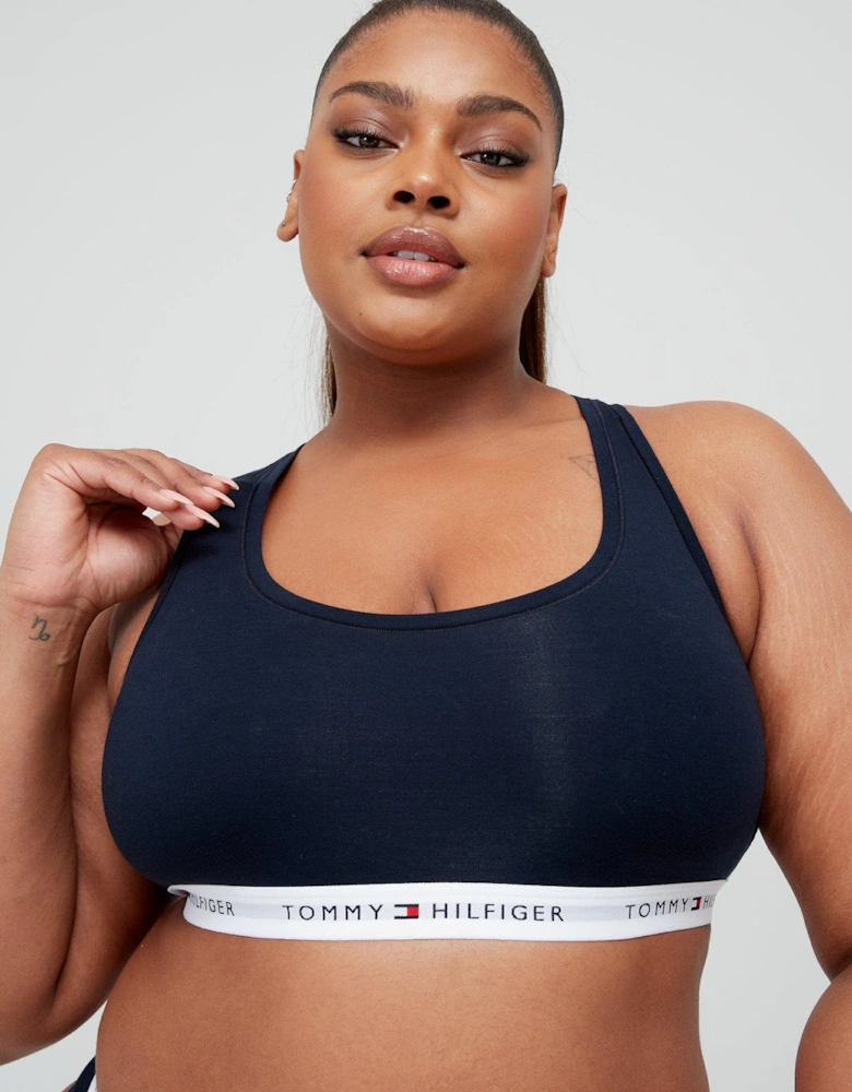 Plus Size Unlined Bralette - Navy