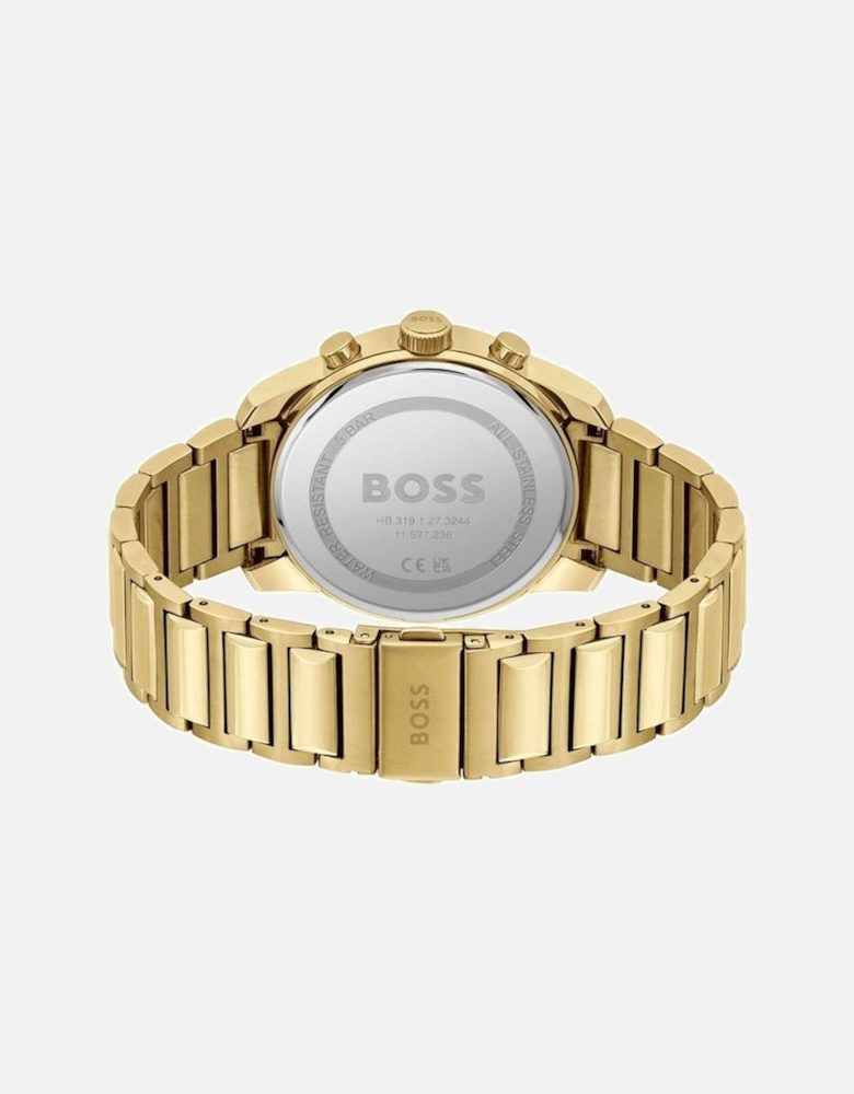 Boss Trace Chronograph Quartz Watch Gold