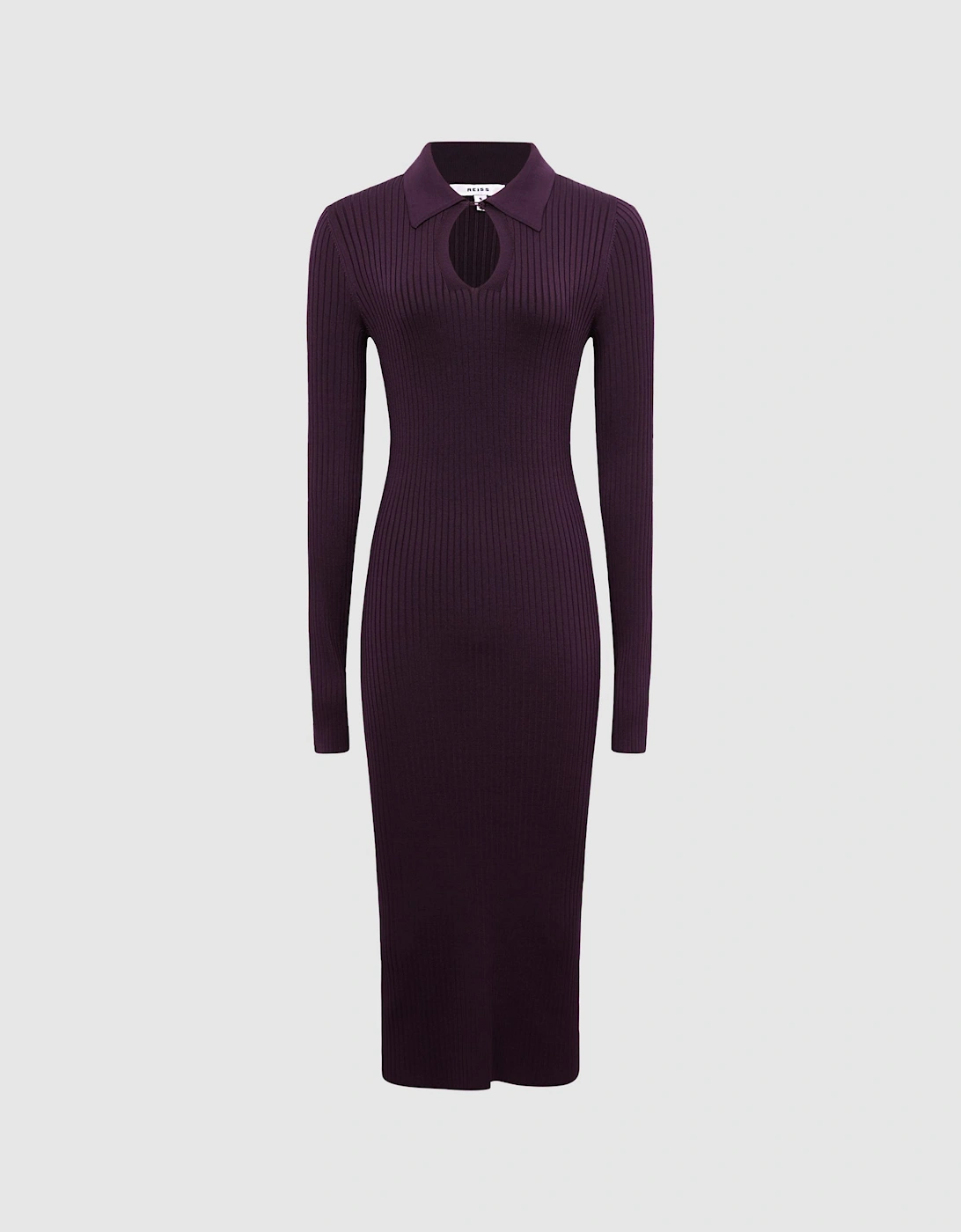 Collared Knitted Bodycon Dress, 2 of 1