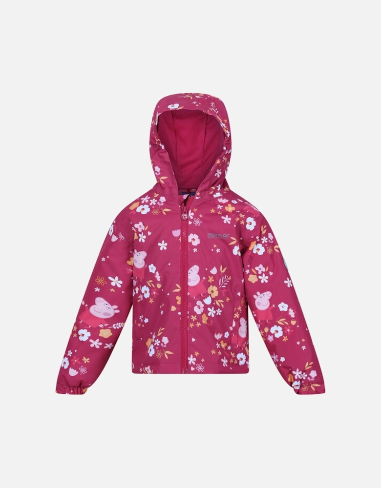 Childrens/Kids Muddy Puddle Peppa Pig Autumnal Padded Waterproof Jacket