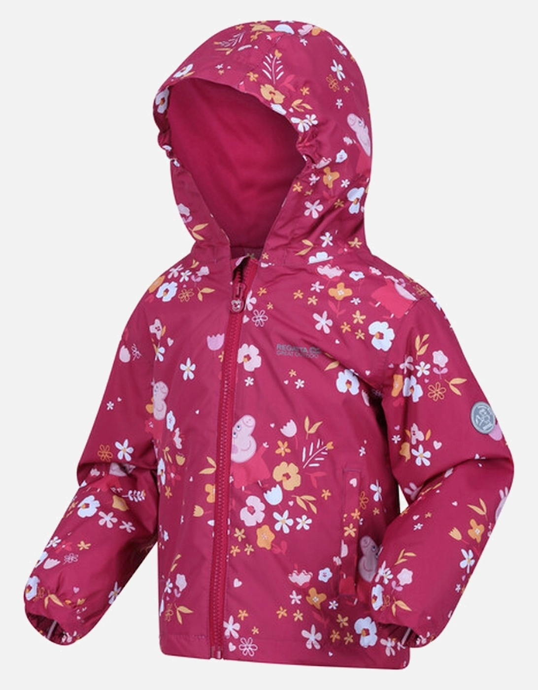Childrens/Kids Muddy Puddle Peppa Pig Autumnal Padded Waterproof Jacket