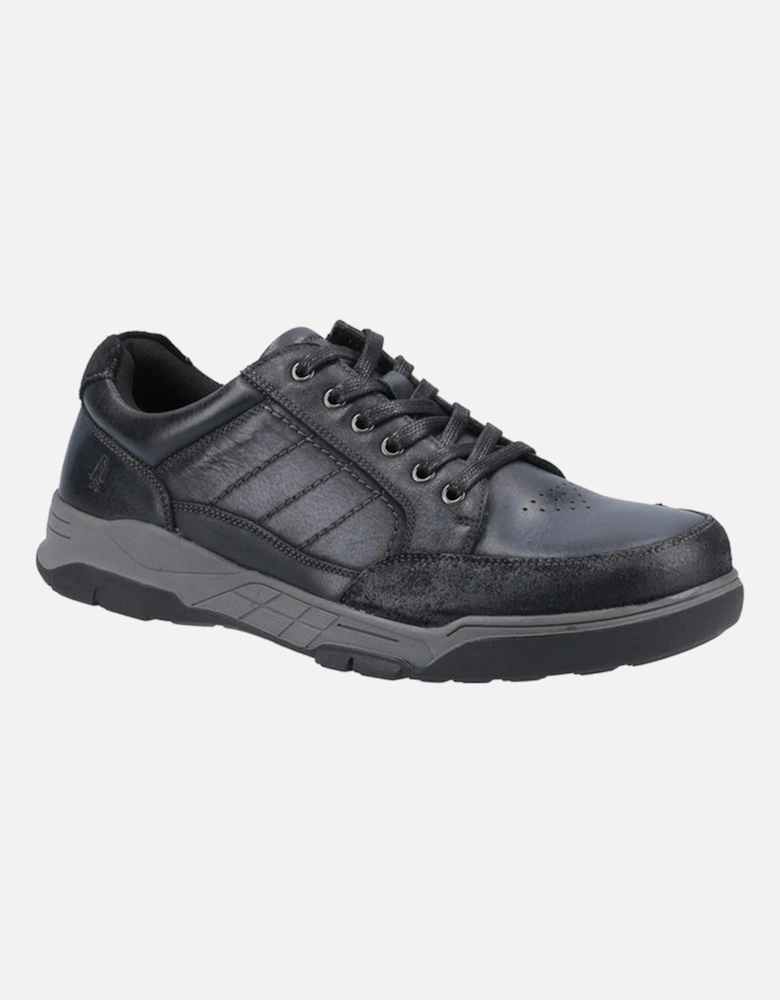 Mens Finley Leather Lace Up Trainers