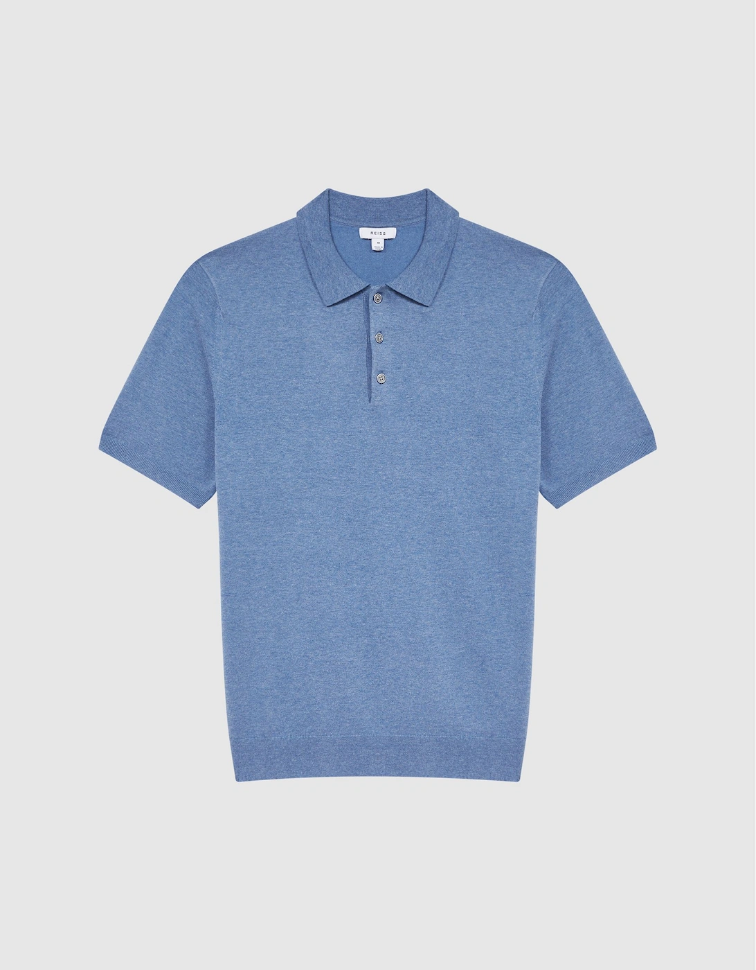 Slim Fit Knitted Polo Shirt, 2 of 1