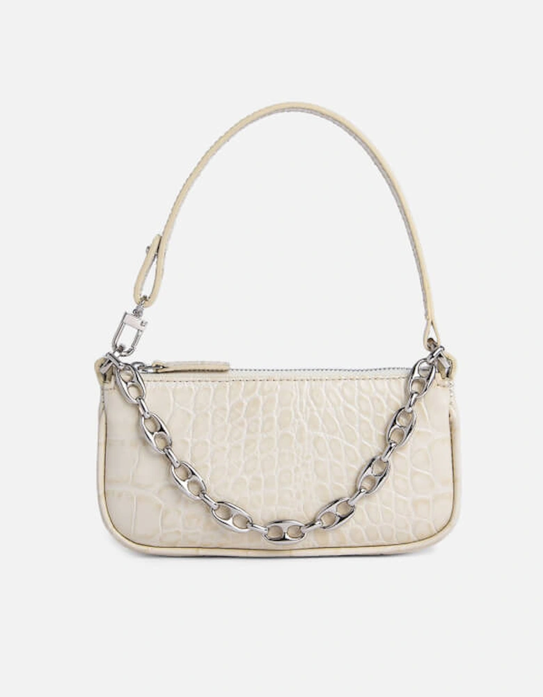 Women's Mini Rachel Croco Bag - Cream