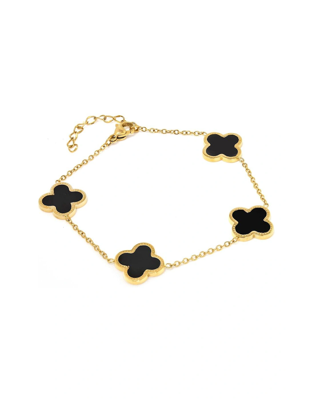 Luck Collection Chain Bracelet - Stainless Steel (Gold & Black), 2 of 1