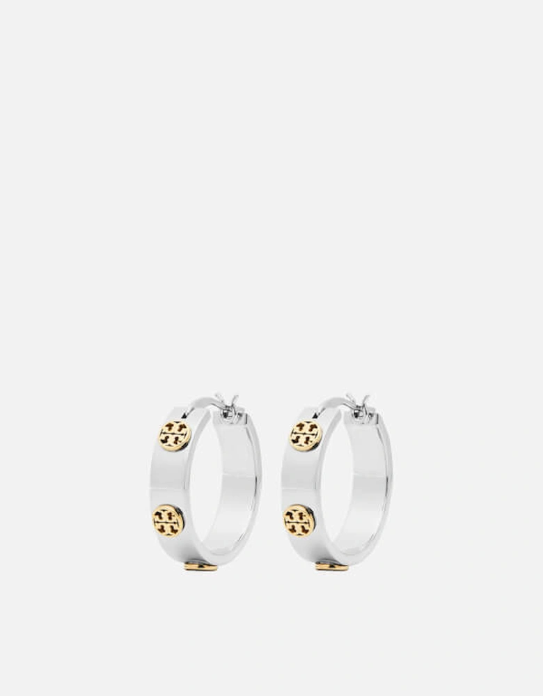 Miller Gold-Tone Studded Hoop Earrings