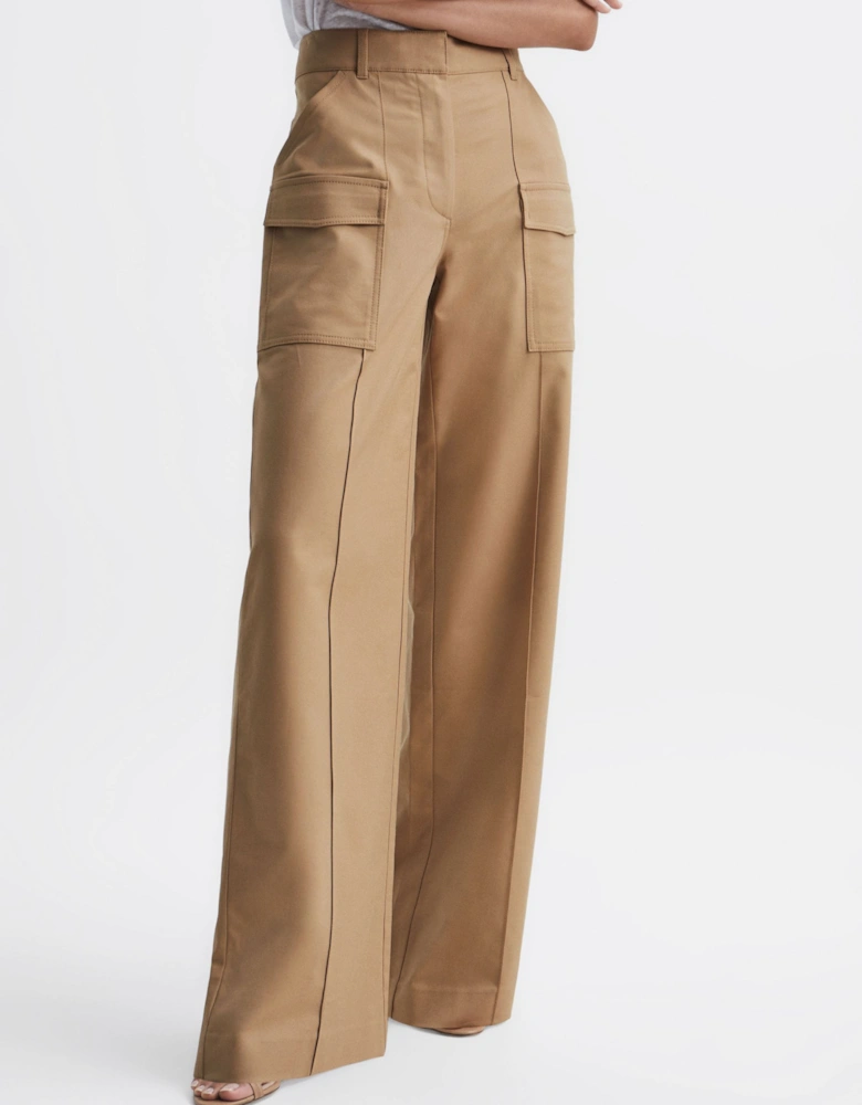 Wide Leg Combat Trousers