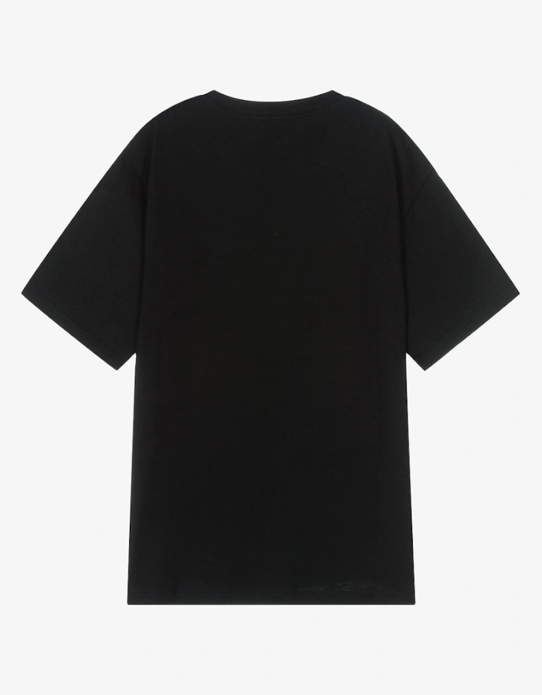 Black T-Shirt with red Pony