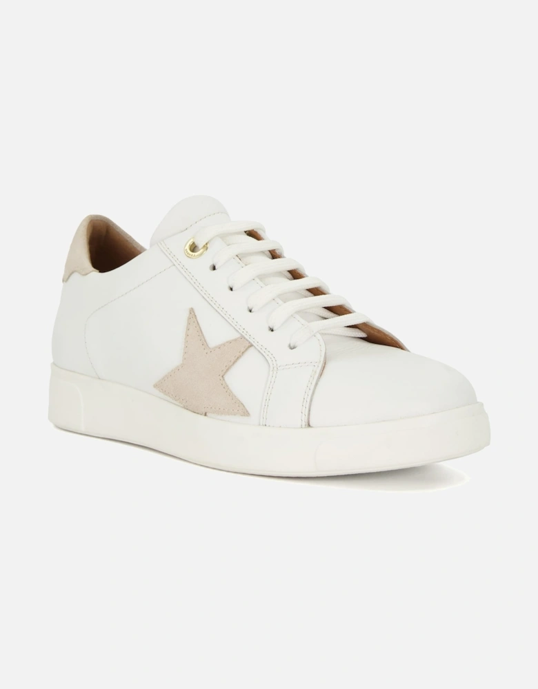 Ladies Edriss - Star Motif Lace Up Trainers