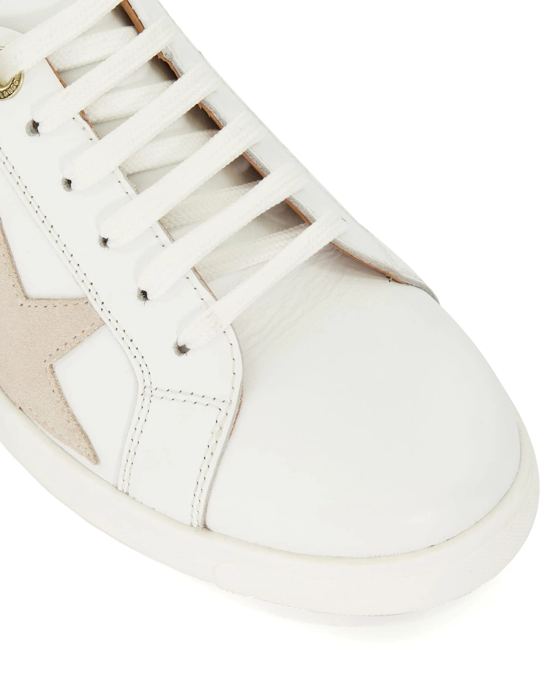 Ladies Edriss - Star Motif Lace Up Trainers