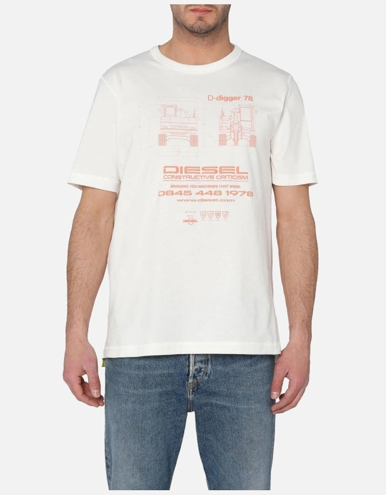 T-just-Slits-G1 T Shirt Off White