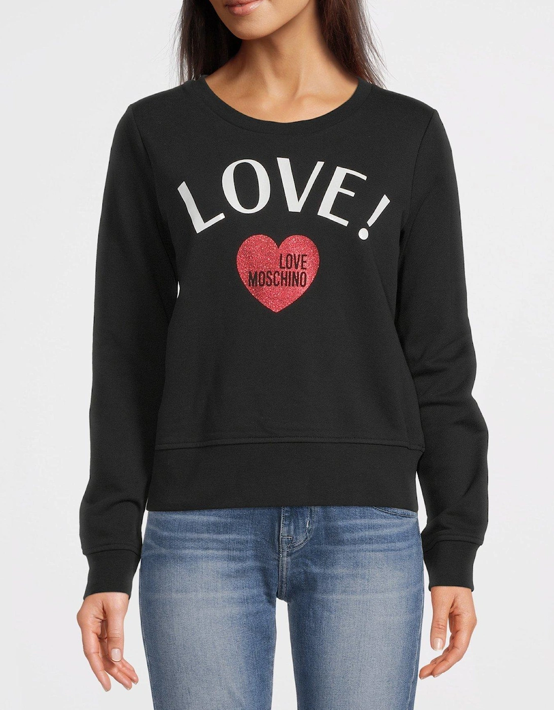 Love Logo Sweatshirt - Black, 6 of 5
