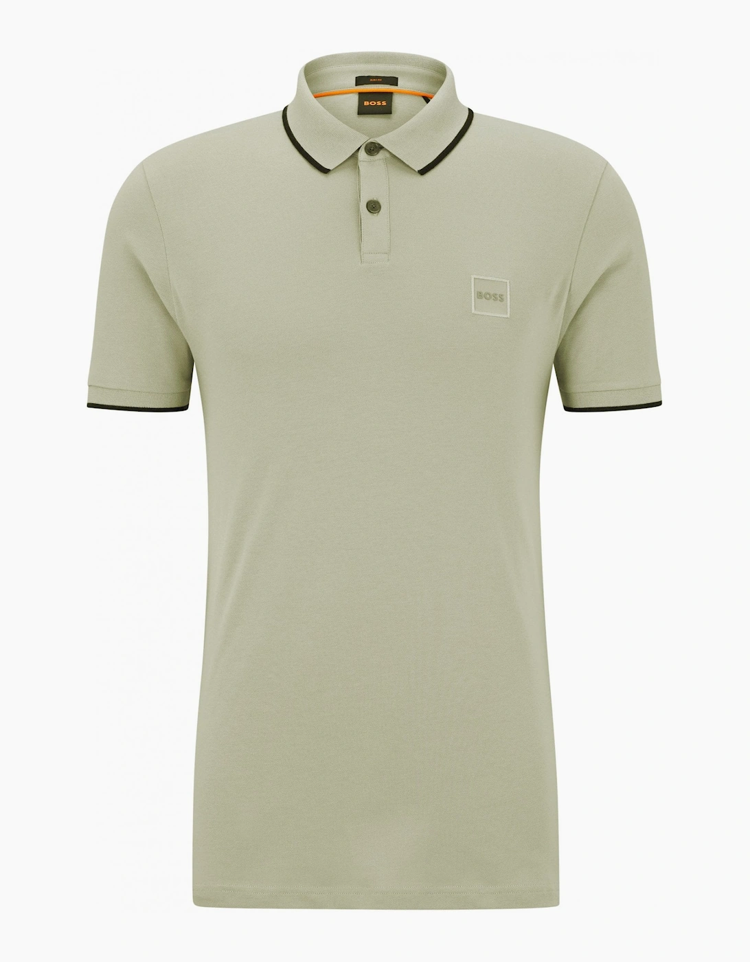 Hugo Boss Men's Cream Beige Passertip Polo Shirt - Size: 46