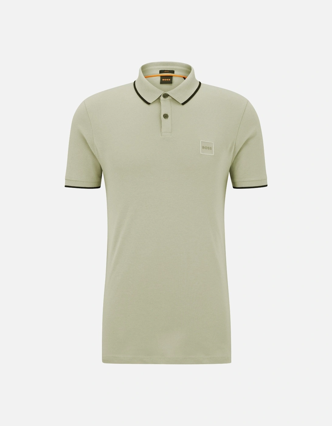 Men's Beige Passertip Polo Shirt, 3 of 2