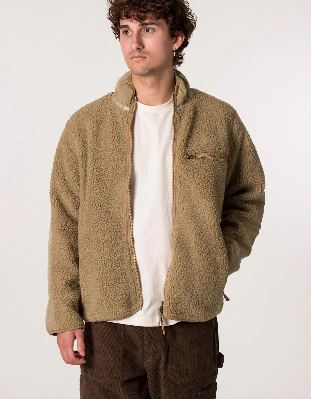 Relaxed Fit High Pile Fleece Jacket