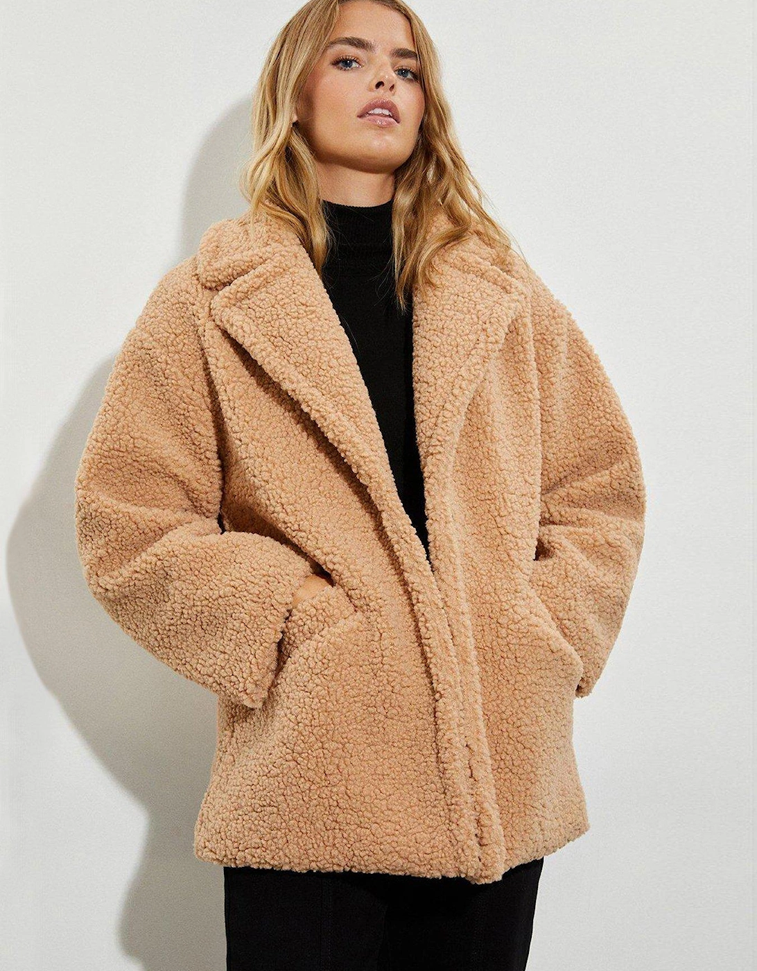 Short Teddy Coat - Pink, 3 of 2