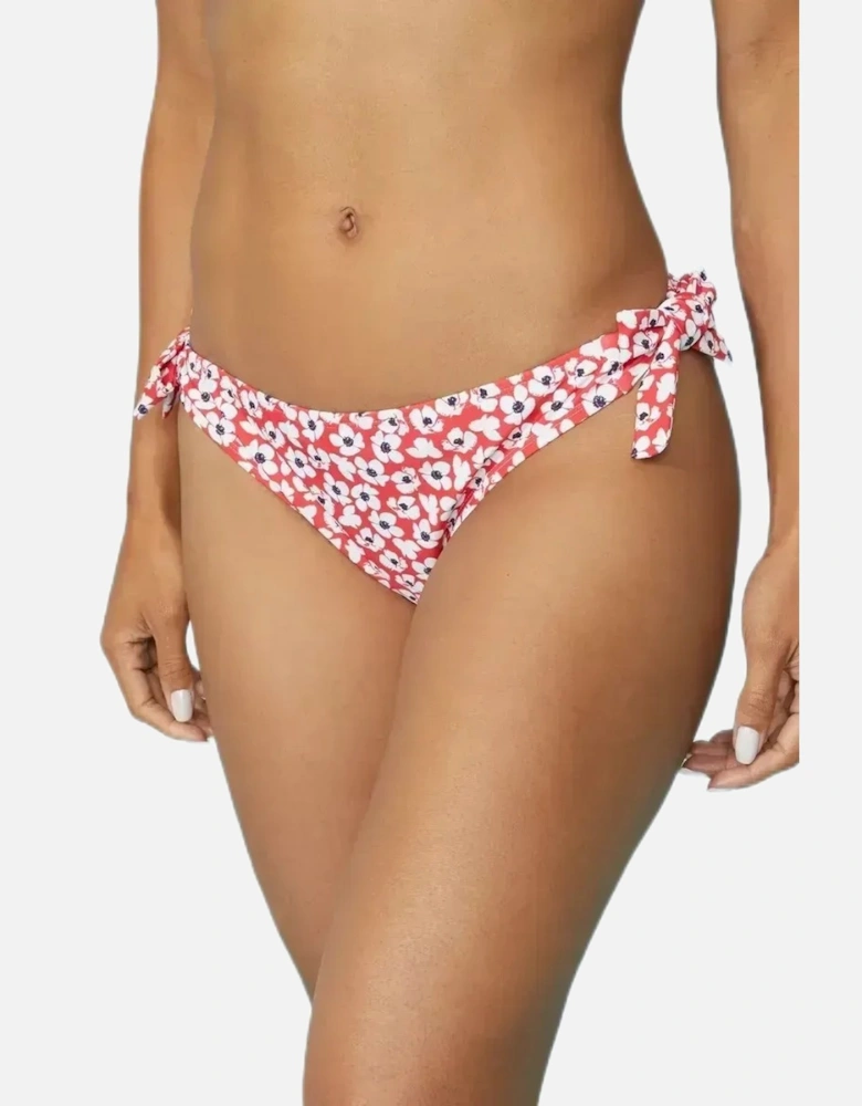 Womens/Ladies Ditsy Print Side Tie Bikini Bottoms