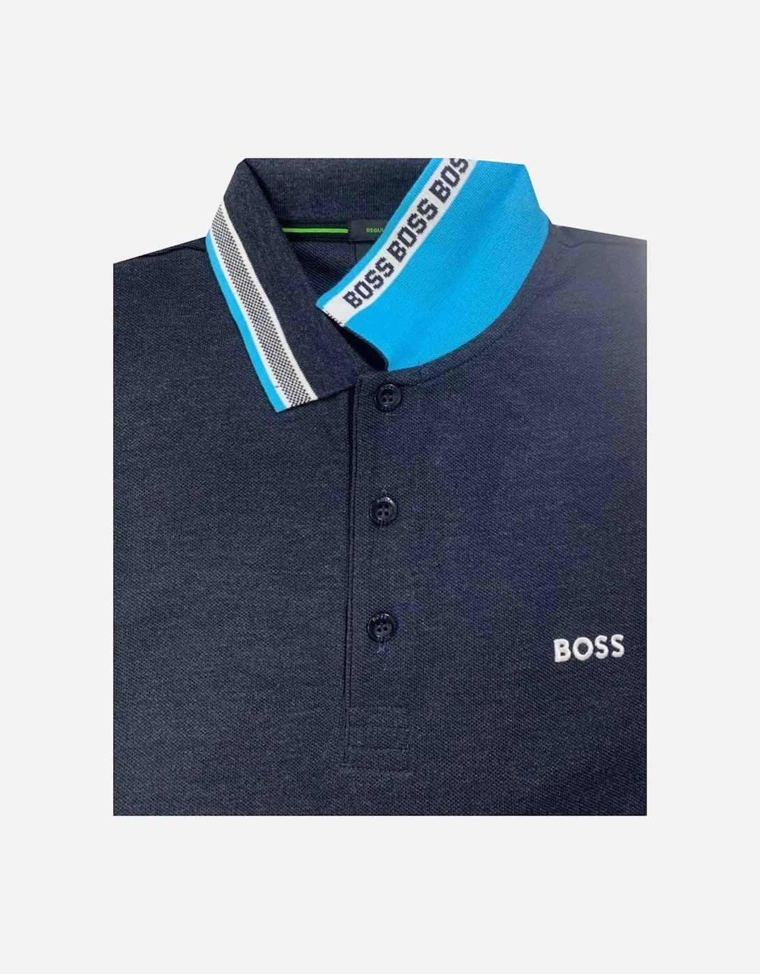 Men's Navy Long Sleeved Plisy Polo.