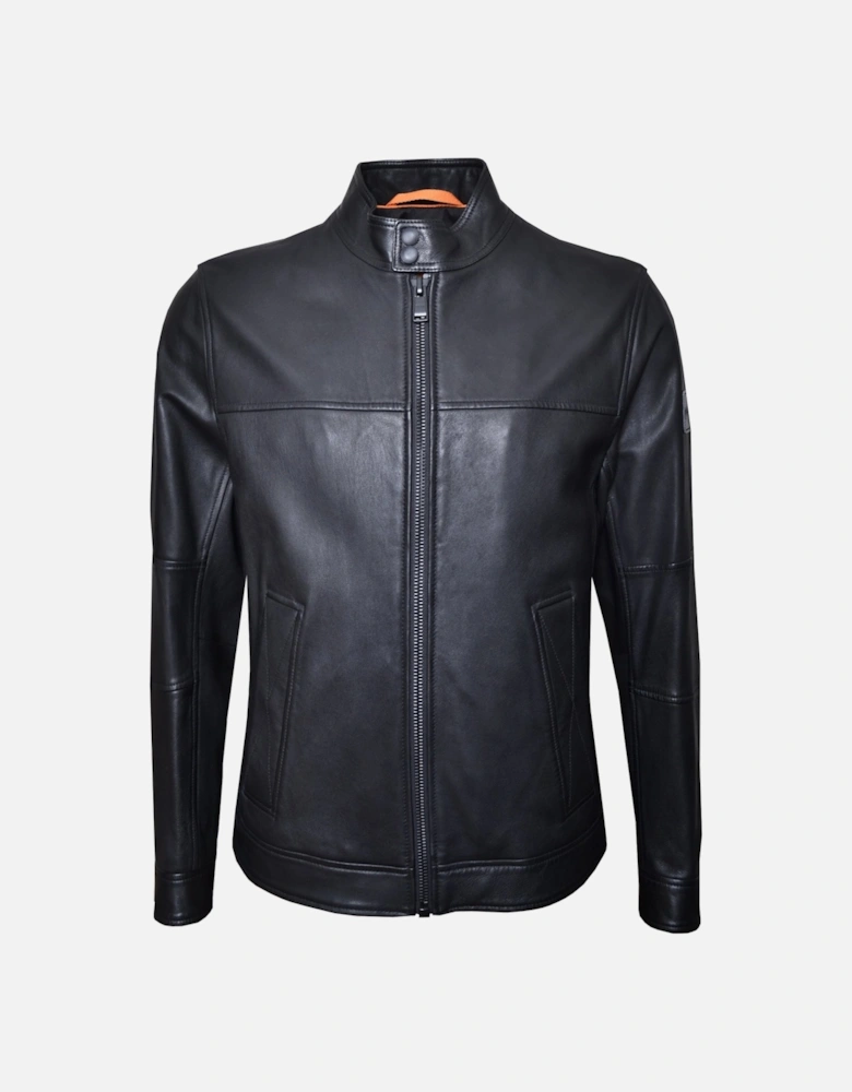 Men's Black Josep2 Leather Jacket.