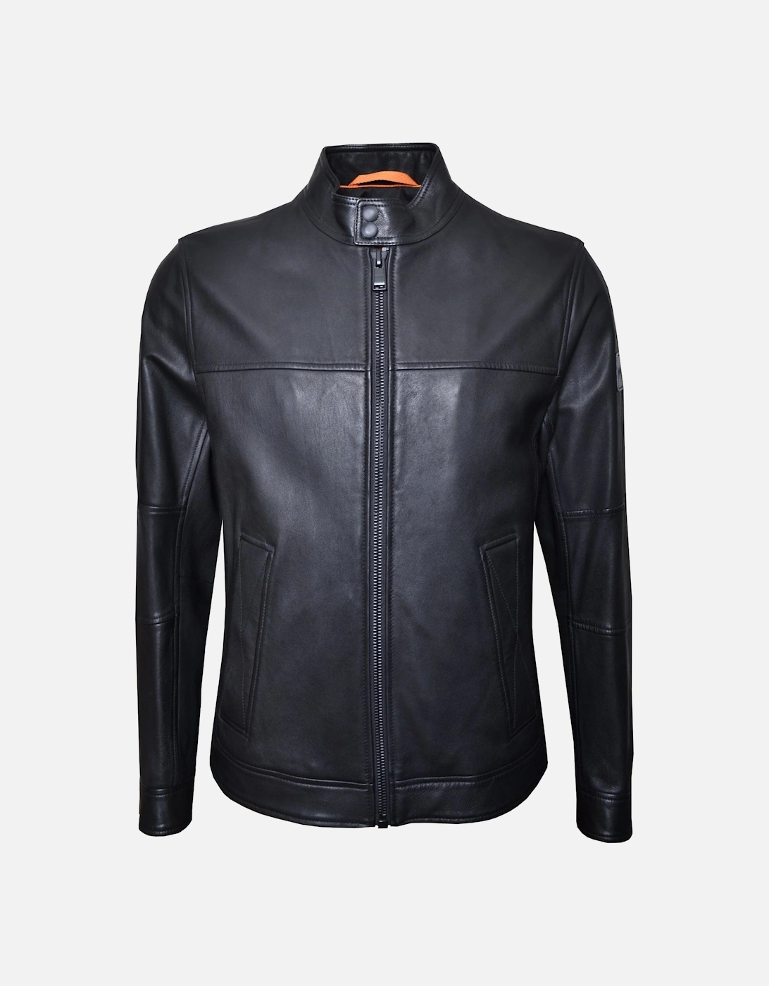 Men's Black Josep2 Leather Jacket., 4 of 3