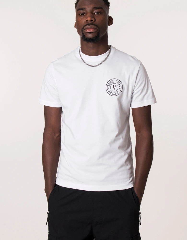 Slim Fit V Emblem Logo T-Shirt