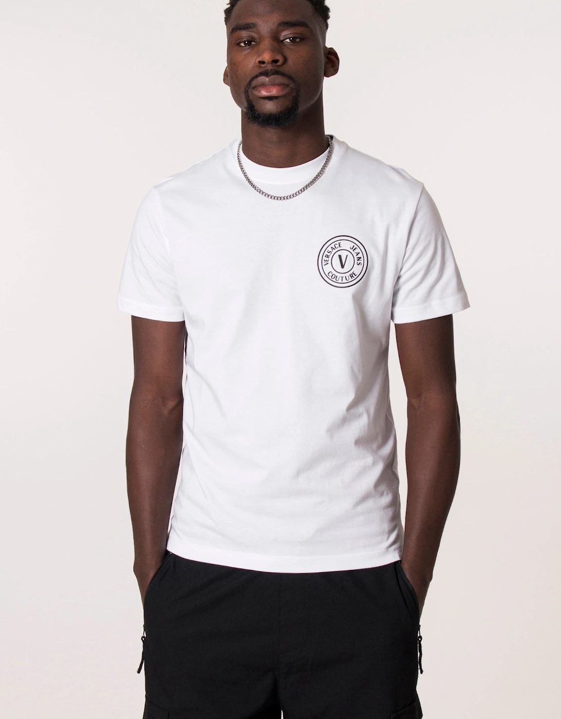 Slim Fit V Emblem Logo T-Shirt, 4 of 3