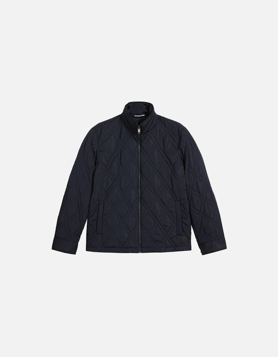 Navy Manby Quilted Showerproof Jacket., 4 of 3