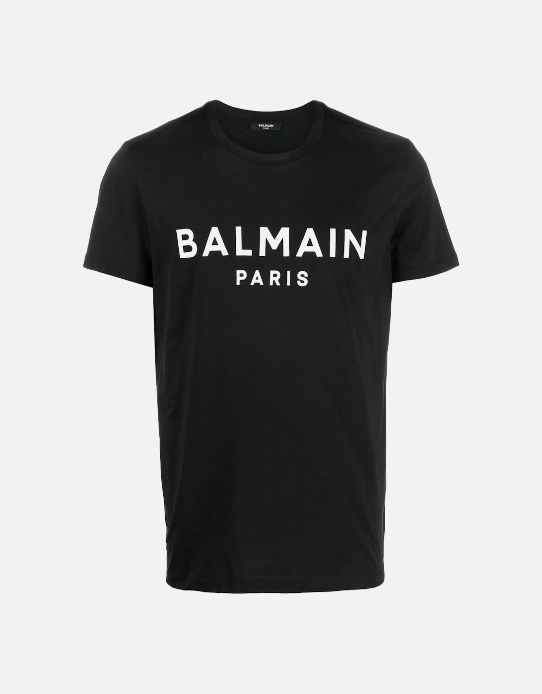 Balmain Men's Black Paris Print Logo T-Shirt - Size: 36