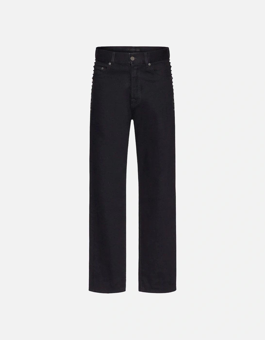 Black Untitled Stud Jeans