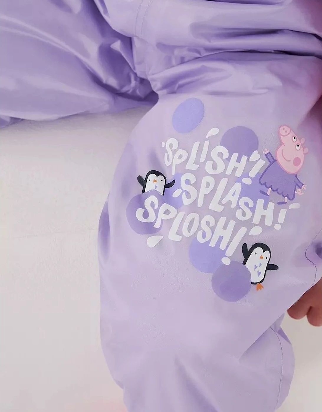 Childrens/Kids Splish Splash Splosh Peppa Pig Waterproof Lined Dungarees