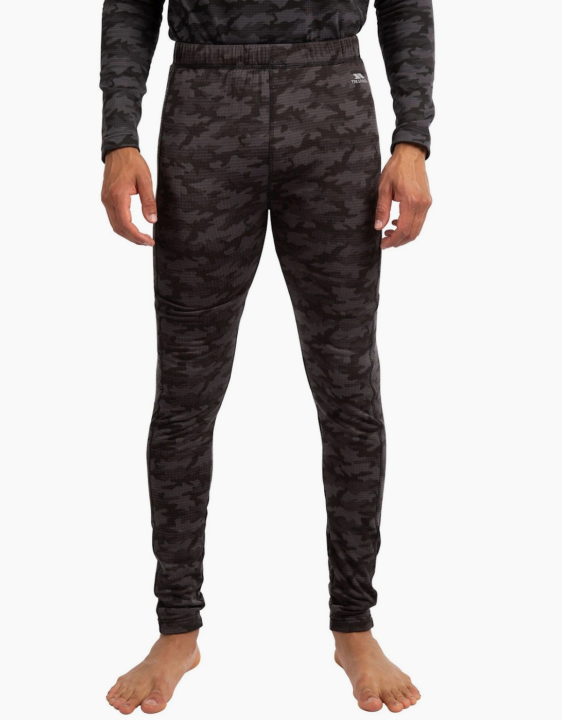 Trespass Men's Grey Derren Camo Base Layer Bottoms  33/32/32 M
