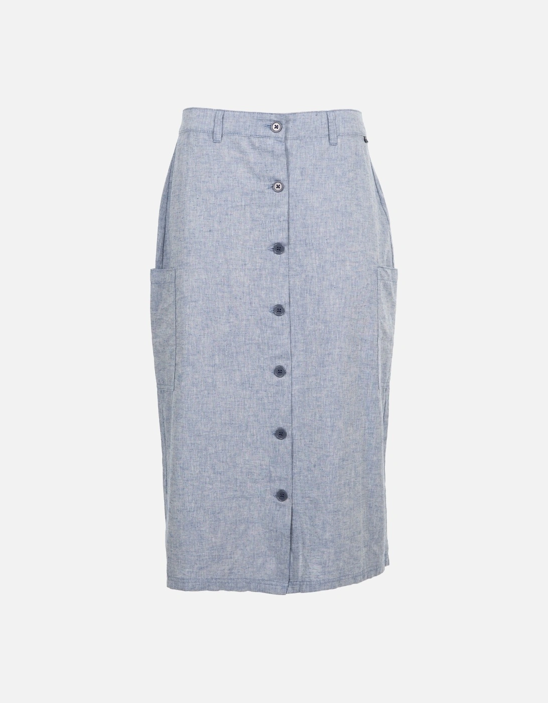 Womens/Ladies Alexie Chambray Skirt, 4 of 3