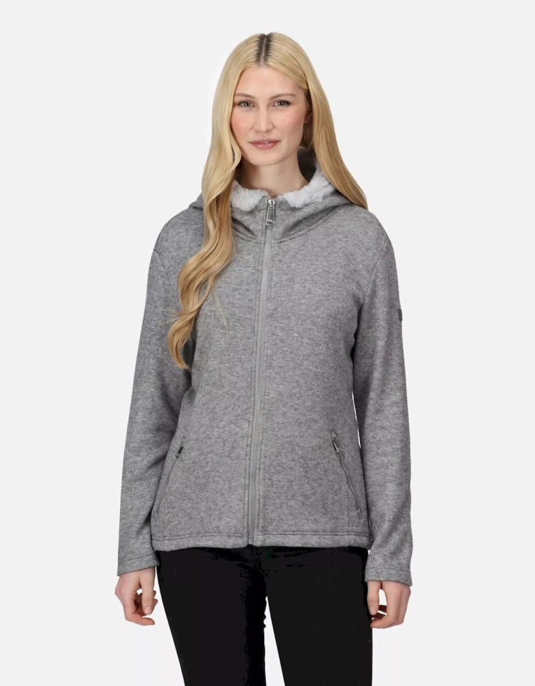 Womens/Ladies Avalynn Marl Full Zip Hoodie