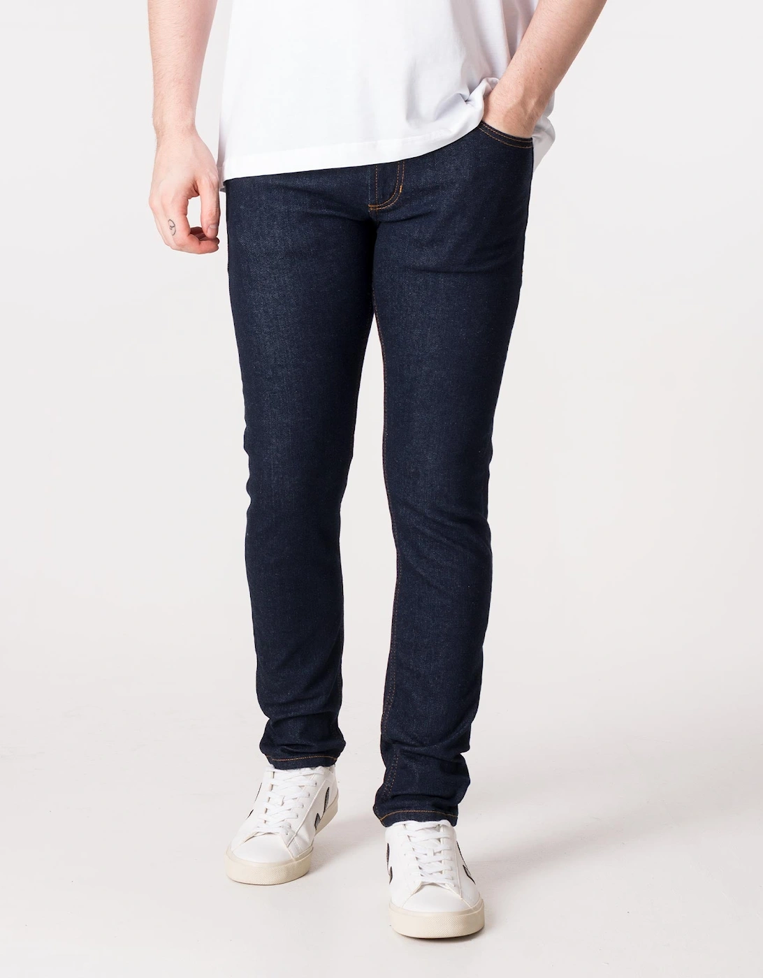 Regular Fit Narrow Dundee Five Pocket Jeans, 6 of 5