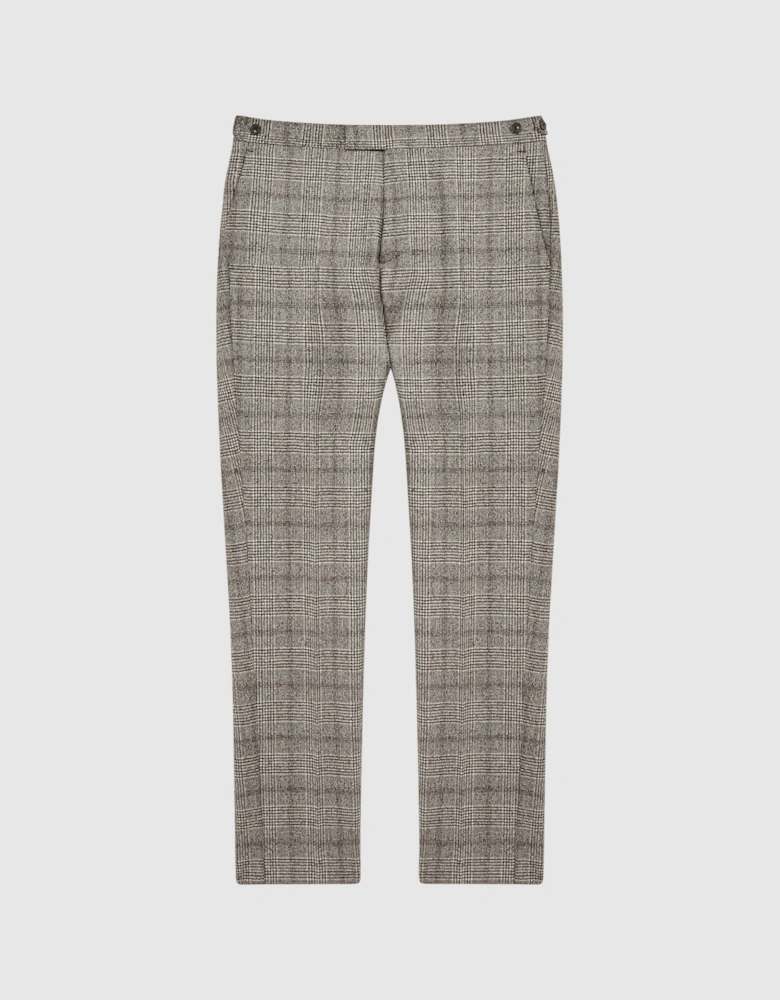Slim Fit Prince Of Wales Check Trousers