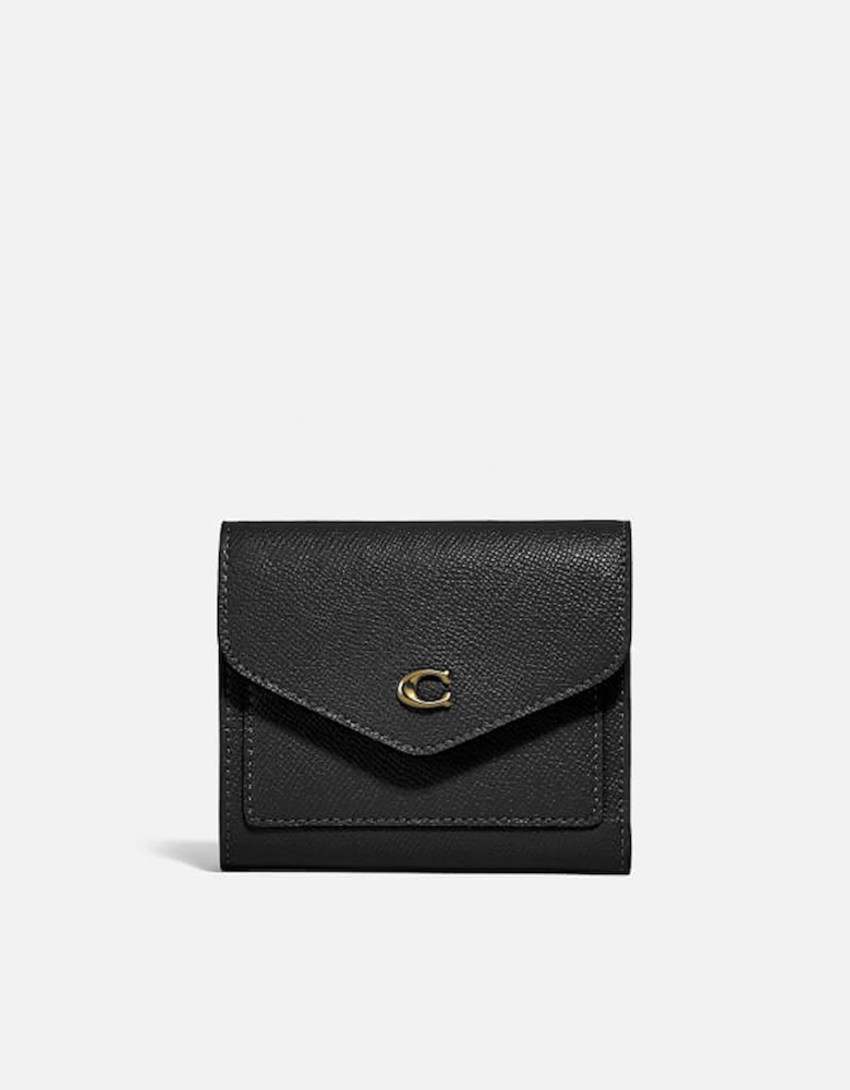 Crossgrain Leather Small Wallet - Black
