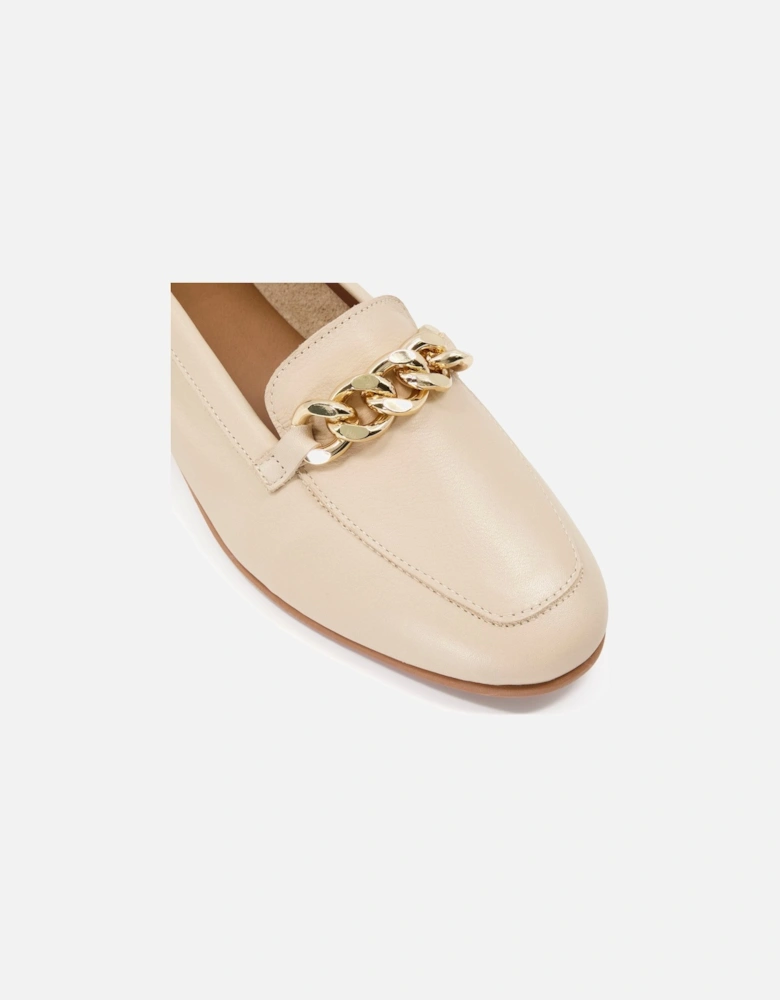 Ladies Goldsmith - Chain Trim Leather Loafers