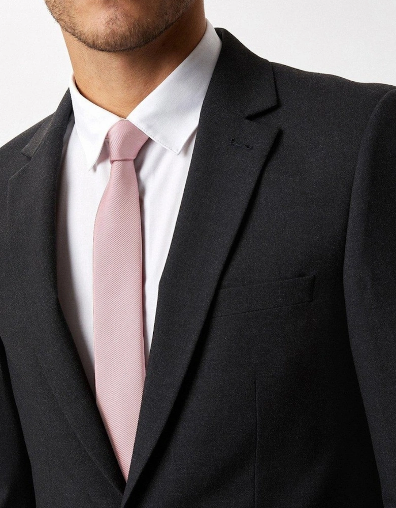 Mens Essential Single-Breasted Skinny Suit Jacket