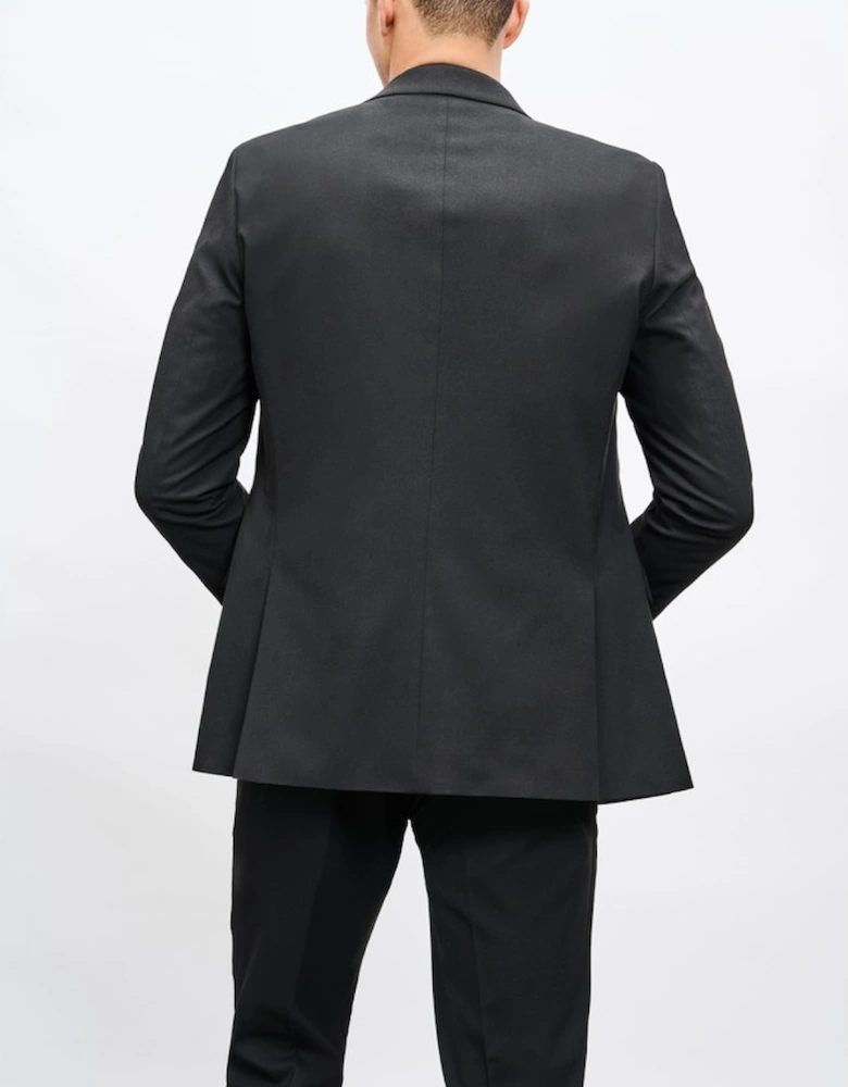 Mens Essential Single-Breasted Slim Suit Jacket
