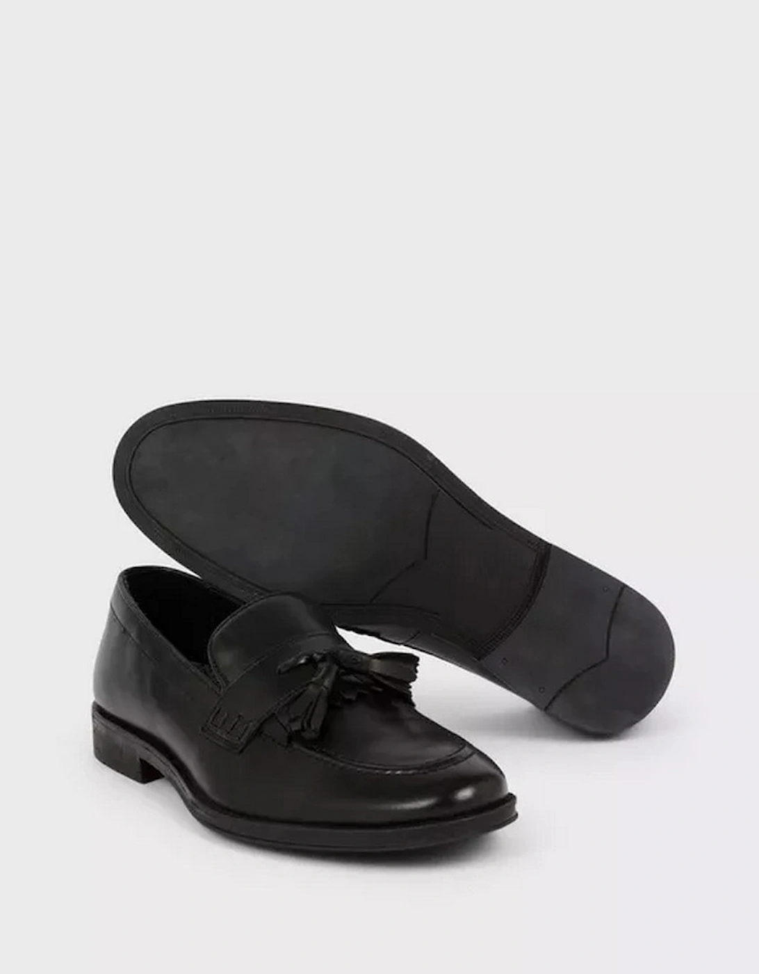 Mens Tassel Leather Slip-on Loafers