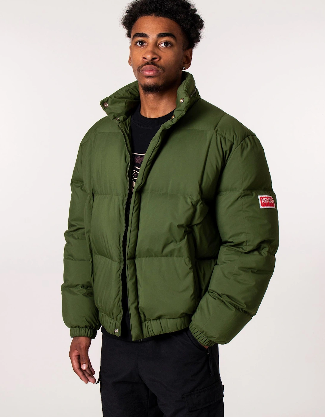 Relaxed Fit Solid Down Puffer Jacket, 6 of 5