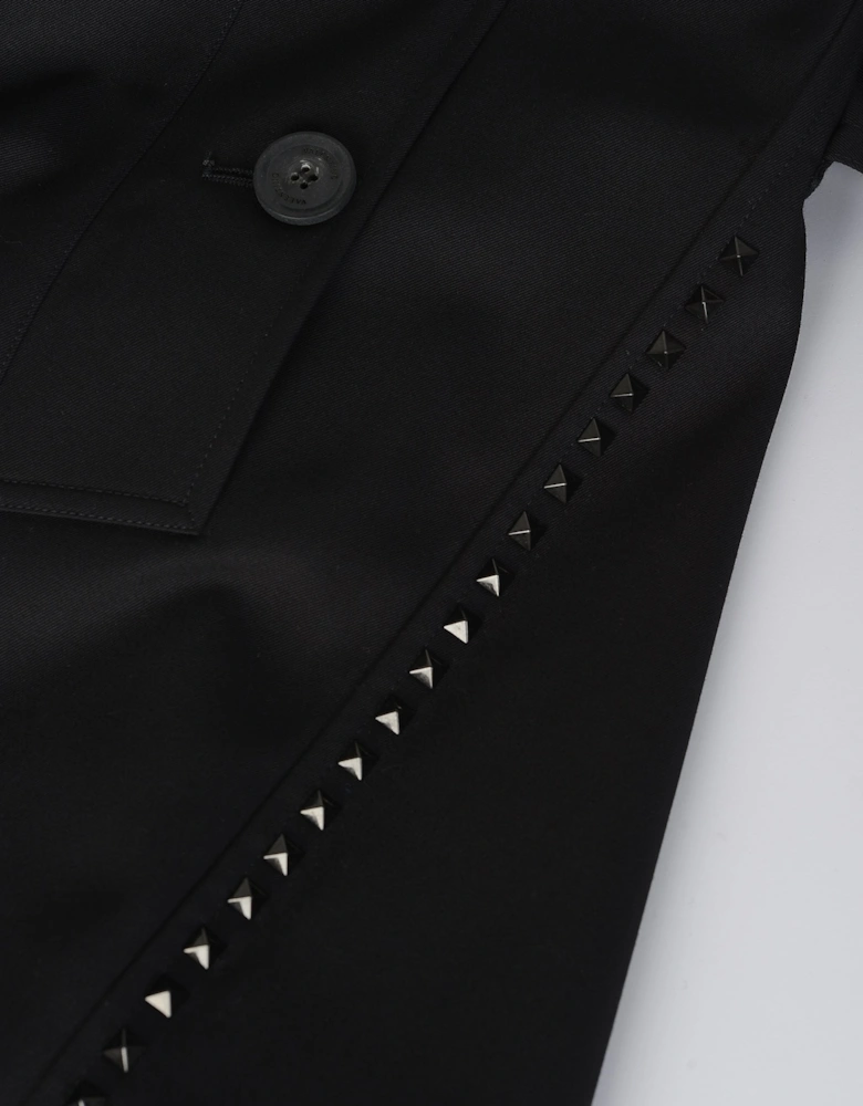 Black Untitled Stud Trench